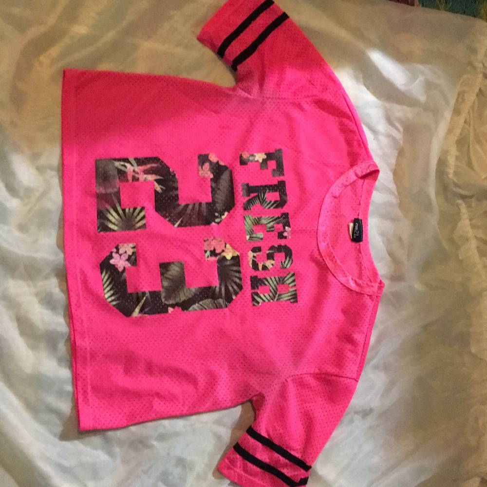 Jersey style crop top